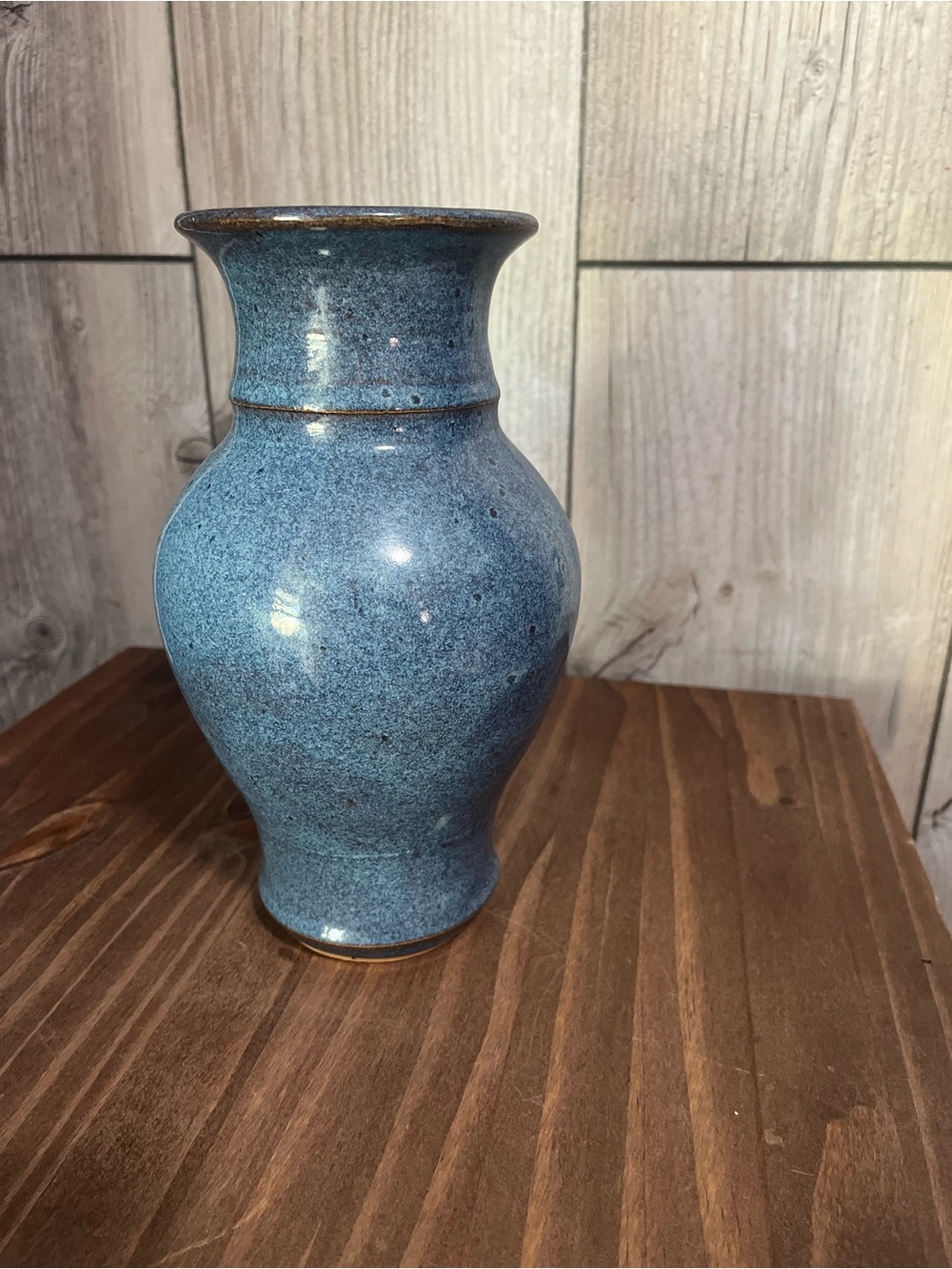 Blue Ceramic Accent Vase - Unbranded
